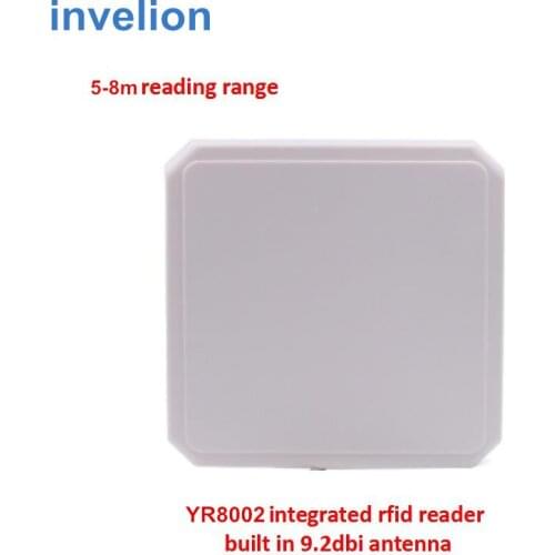 EPC Class1 Gen2 Fixed long range RFID reader 1-7 meters 9DBI uhf rfid antenna reader with 2pcs pvc card for attendence control