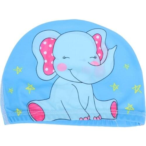 2-5Years Boys and Girls Swimming Caps Kids Beach Swim Hats Cartoon Swimming Caps