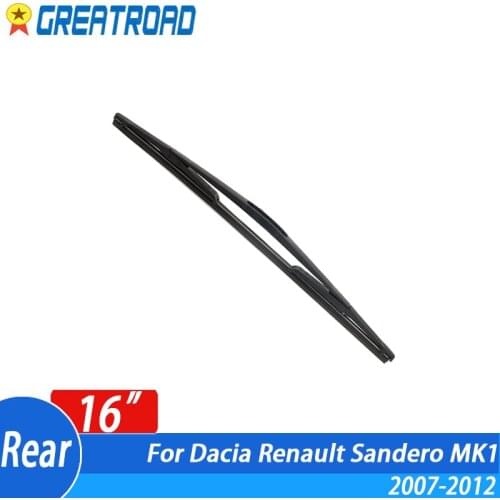 Wiper 16" Rear Wiper Blade For Dacia Renault Sandero MK1 2007 - 2012 2011 2010 Windshield Windscreen Rear Window
