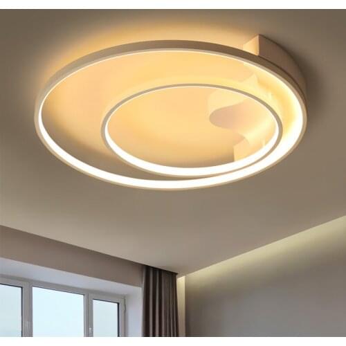 New Fashion Simple Modern Led Personality Warm Ceiling Lamp Creative Round Lamp Living Room Master Bedroom Lamp