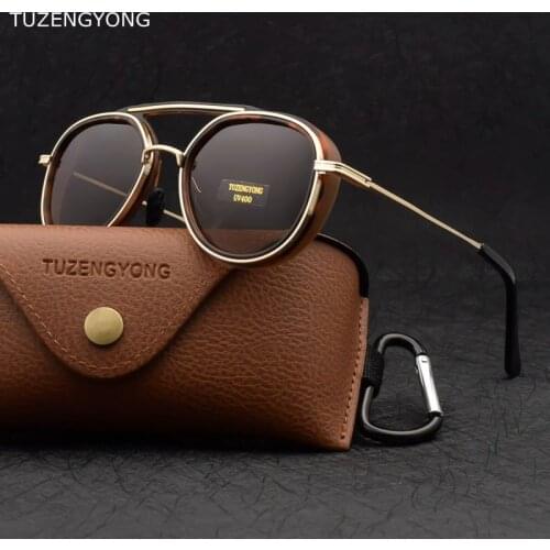 TUZENGYONG 2021 New Gothic Steampunk Polarized Sunglasses Women Brand Designer Vintage Men Sun Glasses UV400 Eyewear