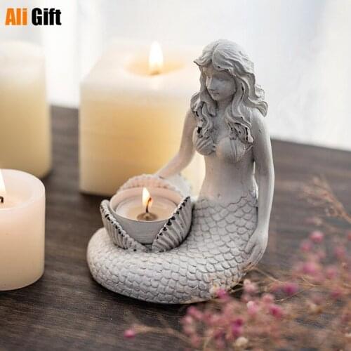 French Living Room Decoration Ornaments Home Accessories Creative Desktop Porch Desk Mermaid Jewelry Box Living Room Decor