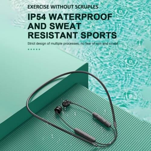 FD1 In-Ear Wireless Bluetooth 5.0 Music Sleep Earphone Neckband Headset with Mic