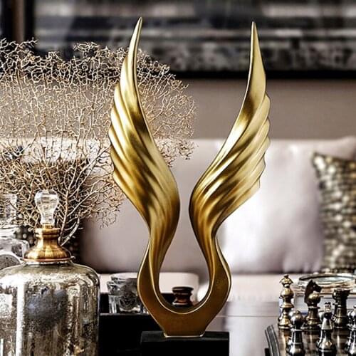 Golden Angel Wings Eagle Wings Ornaments Trophy Sculpture Home Decoration Accessories Living Room Childrens Room Decorations