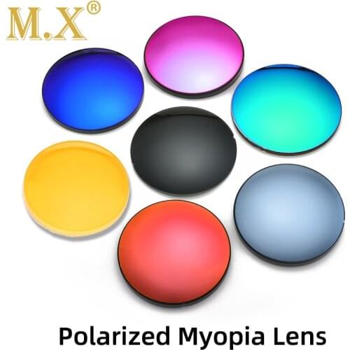 1.50 1.61 1.67(-8.00~+8.00) Polarized Prescription CR-39 Resin Aspheric Glasses Lenses Myopia Sunglasses Lens Coating Lentes