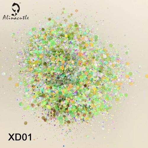 15g/Jar Mixed Color Diamond Sequins In Mixed Sizes For Nail Arts Handmade Card Cloth Handmade Craft Accessories DIY Sequins
