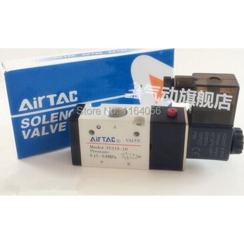 1x 3V310-10 AC 110V 3Port 2Position 3/8" BSP Single Solenoid Pneumatic Air Valve