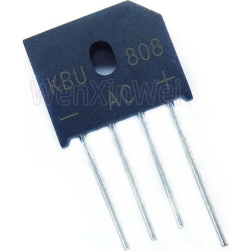 10PCS/LOT KBU808 8A 800V Diode Bridge Rectifier RS808