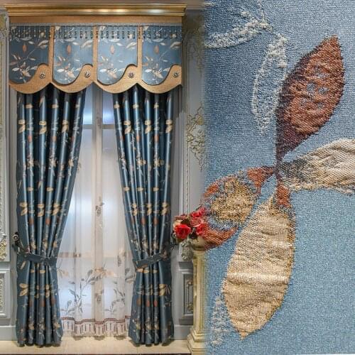 American European-style Turkish High-precision Jacquard Villa Relief Crafts for Living Room Bedroom Blackout Curtains Custom