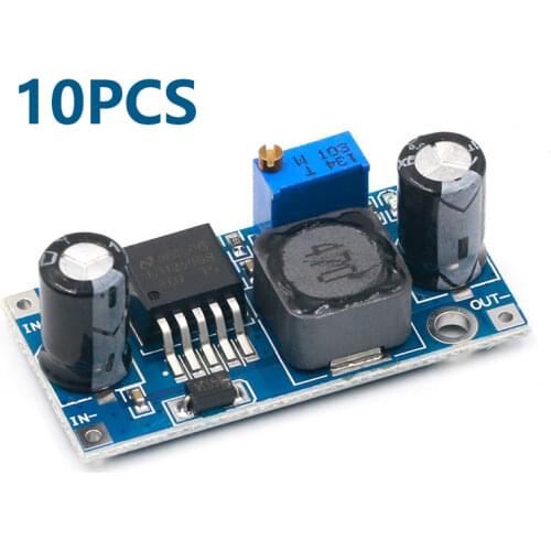 10pcs LM2596 LM2596S ADJ Power Supply Module DC-DC Step-down Module 5V/12V/24V Adjustable Voltage Regulator 3A