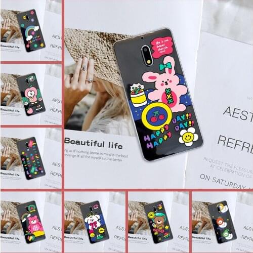 Case For Nokia 9 8 6 5 3 2 1 Plus Cartoon Dog Cute Rabbit Cover For Nokia2 Nokia3 Nokia5 Nokia6 Nokia 7 Plus X6 X71 Phone Cases