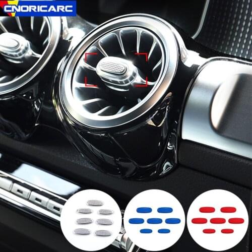 Car Center Console Air Conditioning Knob Stickers Decoration For Mercedes Benz A B Class W177 W247 CLA C118 GLA H247 GLB X247
