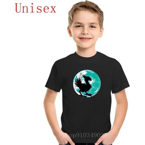 Final- Fantasys Cho-cobo silhouette Wark at the Moon Children T-Shirts Cho-cobo kids Shirts Latest tops for girls boys clothes