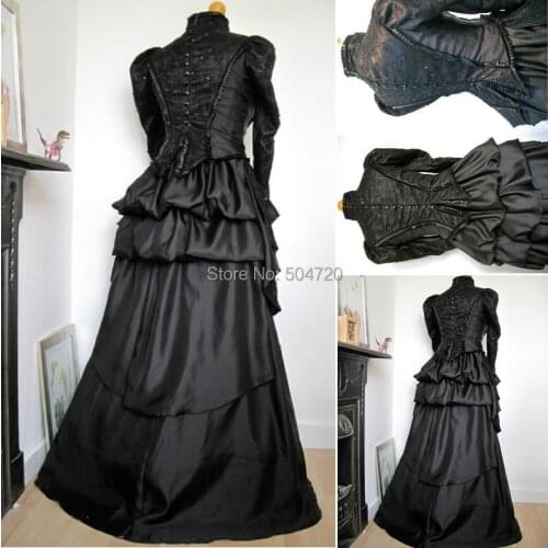Custom-made R-707 Vintage Costumes 1860s Civil War Southern Belle Ball wedding Dress/Gothic Lolita Dress Victorian dresses