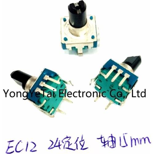 EC12 type encoder with switch 24 positioning pulse 15 axis long car DV volume potentiometer free shippping