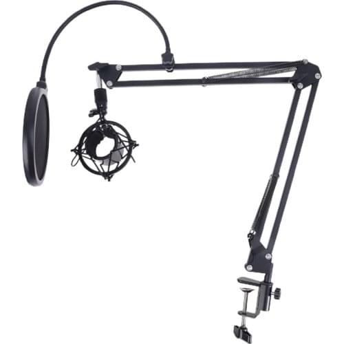 Condenser Microphone Mic Suspension Arm Stand and Table Mounting Clamp Kit Drop shipping