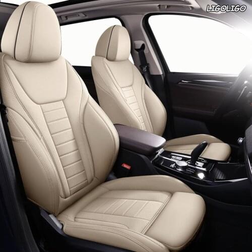 LIGOLIGO Custom Leather car seat cover For Volkswagen Passat Beetle Tuareg Tiguan Phaeton VW R36 Eos MAGOTAN Scirocco seat cars
