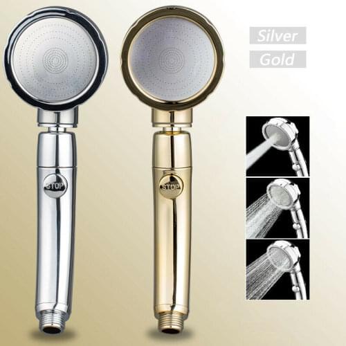 3pcs/1set Shower Head Set High Pressurized Shower Head Water Saving ABS Plastic Bathroom Hand Hold Shower Head Set High Pressure