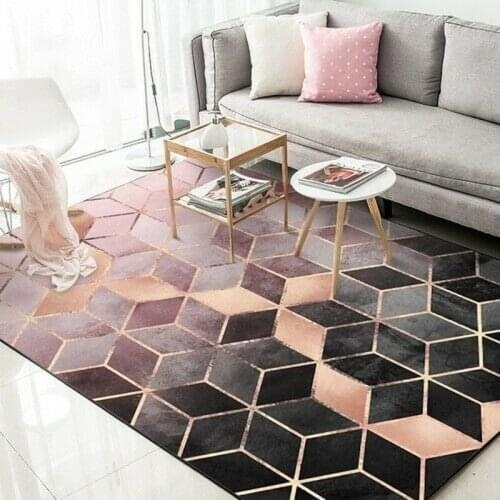 New Living Room Bedroom Carpet Crawling Mat Nordic Modern Geometric Sofa Cushion Safe Home Non-slip Decorative Products
