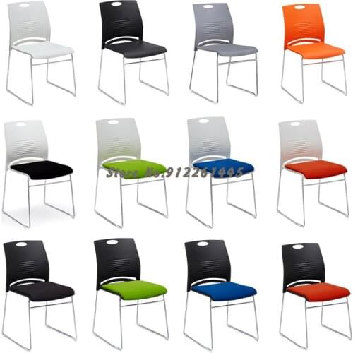 Office Chair Training Chair Simple Plastic Chair Folding Conference Chair Back Chair Negotiation Chair Solid Steel Foot Computer