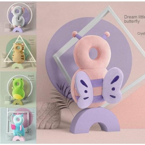 1-3Y Newborn Toddler Baby Head Protector Safety Pad Cushion Back Prevent Injured Unicorn Bee Cartoon Security Pillows