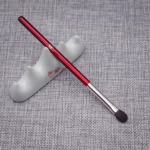 K113 Professional Handmade Make Up Brush Medium Eye Shadow Brush Soft Saikoho Goat Hair Cosmetic Tools Winered Makeup Brushes