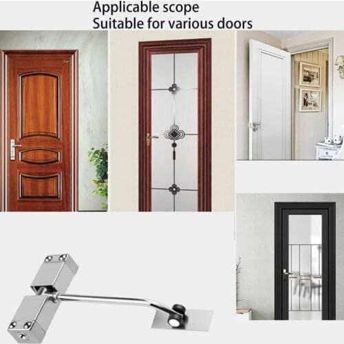 Simple Automatic Door Closer Decompression Buffer Page for Office/Store/Home Rebound Surface Mounted Fire Rated 3s Close