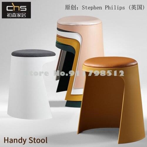 Simple Plastic Low Stool Nordic Stackable Stool Shoe Stool