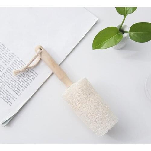 Loofah Cup Cleaning Brush Wooden Handle Dishwashing Brushes Dish Bowl Pot Scrubber Tools Kitchen Accessories Household Utensils
