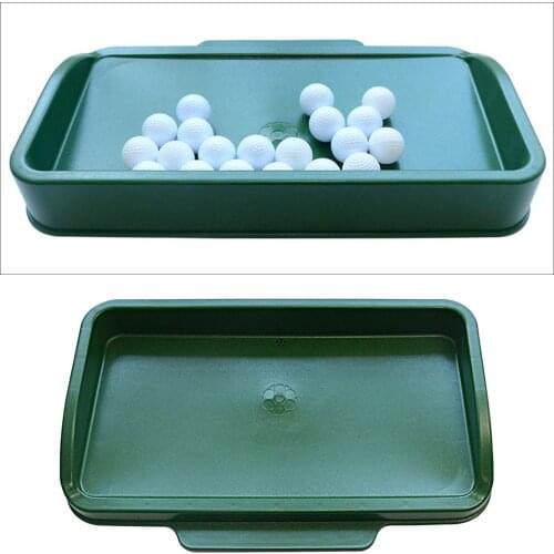 Silicon Golf Ball Tray Box Practice Hitting Mat Driving Range Training Aid