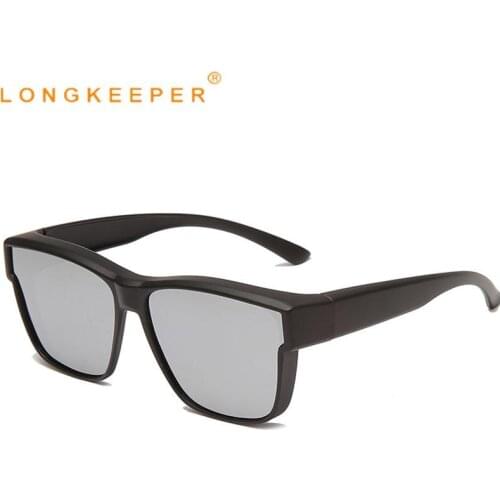 Mens Polarized Sunglasses Fit Cover Prescription Glasses UV Protection Vintage Photochromic Goggle Night Vision Driver Glasses