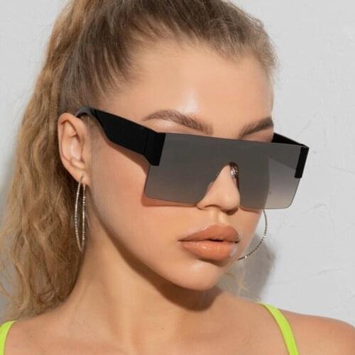 Rimless Square Sunglasses Women Retro Classic International Luxury Brand Pink Oversized Sunglasses Summer Driving Eyewear UV400