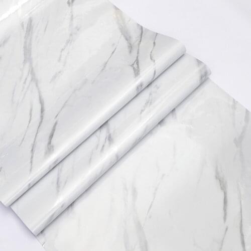 10/5/1M DIY Kitchen Stickers Thick Waterproof PVC Imitation Marble Pattern Stickers Modern Self-Adhesive Wallpaper Wall Stickers