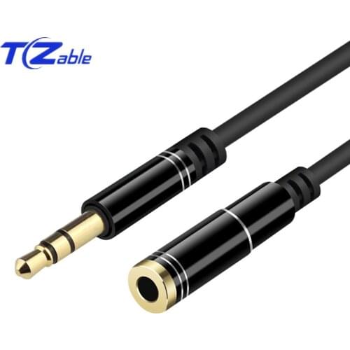 3.5mm Headphone Jack Audio Extension Cable Male To Female Stereo HD Transmission AUX Cable Hifi 3.5 Gold Plated Plug 1m 2m 3m 5m