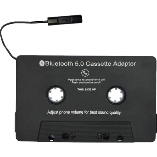Universal Bluetooth Converter Car Tape AAC MP3 SBC Stereo Player AUX Music Audio Cassette Adapter with Mic