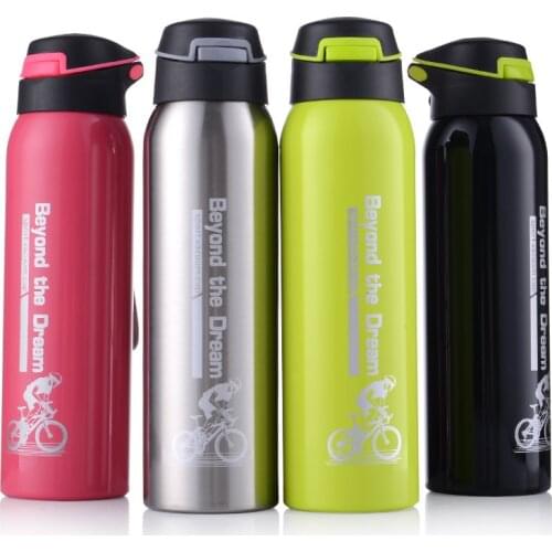 Bike Water Bottle 500ML Mountain Bike Riding Bicycle Kettle Double Stainless Steel Thermos Cup Warm-keeping Jug Sports Outdoor