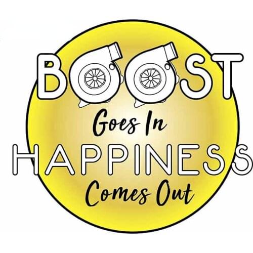 13cm x 11.9cm for Boost Goes In Vinyl Car Stickers Motorcycle Helmet Personality Air Conditioner Helmet Car Decal