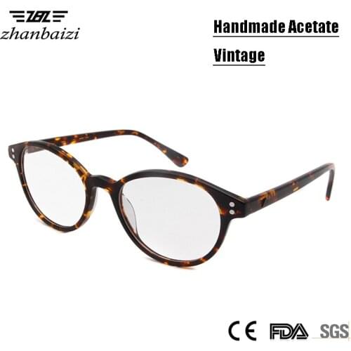 High Quality Retro Clear Glasses Spectacle Vintage Eyeglasses Women Men Round Transparent Prescription Eyewear Myopia Lens Rx