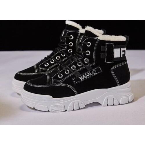 High Quality Hot Sale Winter Shoes Women Flat Heel Boots Vogue Keep warm Womens Boots Woman Ankle Botas