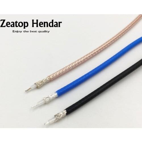 1M RG316 RF Coax Coaxial Cable Connector 50ohm M17/113 Shielded Pigtail High Quality Wire Adapter Blue Black Brown Color