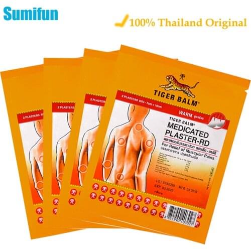 1bag 100% Thailand Tiger Balm Pain Relief Patch Knee Joint Analgesic Plaster For Rheumatoid Arthritis Muscle Sprain Treatment