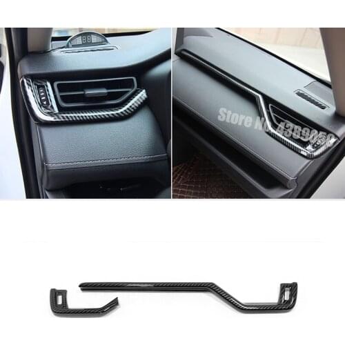 ABS Carbon fibre For Toyota RAV4 2019 2020 Car accessories Car interior front side air outlet Cover Trim Decoration moulding