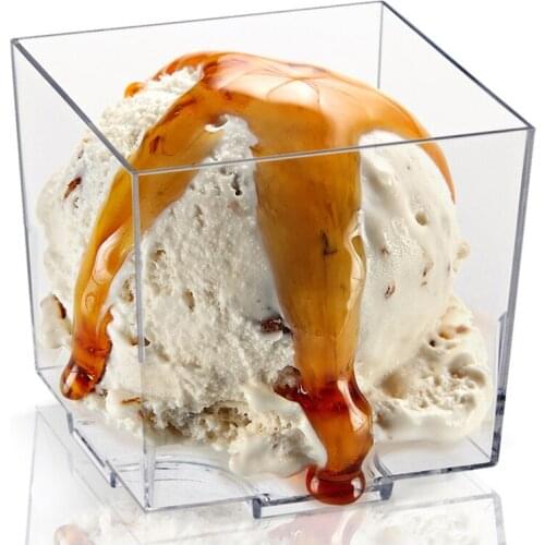 Promotion - Party Wedding Supplies, 45*40mm/60ml Disposable Clear Mini Square Cube, 10/Pack