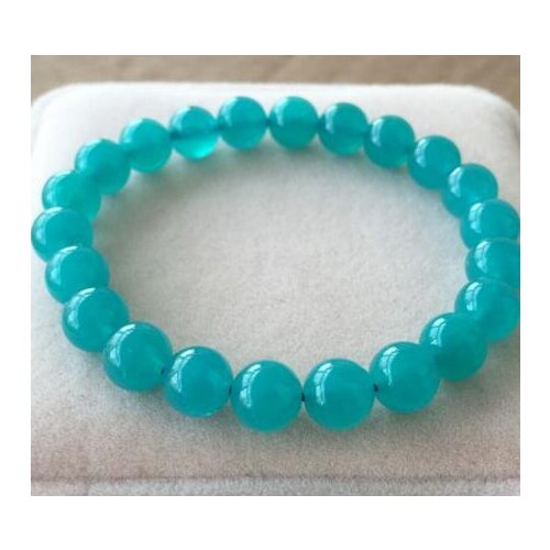 Free shipping 7.5-8mm Natural Mozambique Amazonite Gems Beads Bracelet AAA