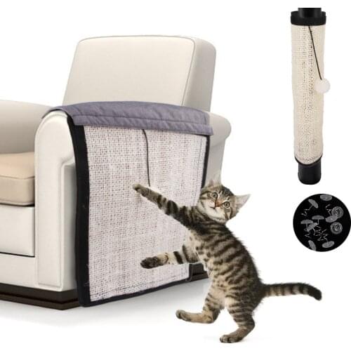 Pet Cat Scratching Mats Natural Sisal Protection Home Furniture Leg Chair Protective Pad Climbing Tree Pet Scratching Board