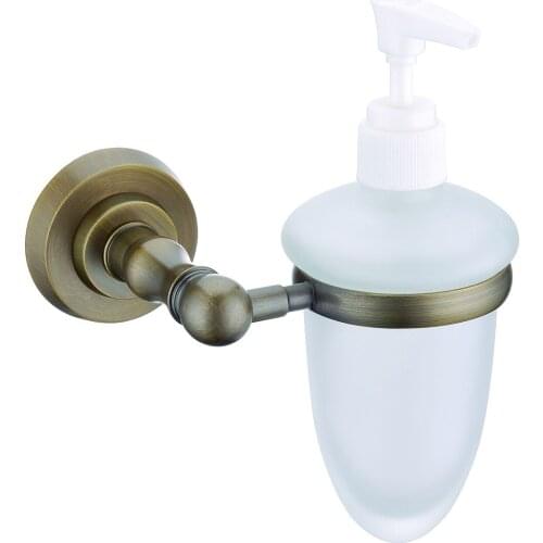 Free shipping Antique bronze clour BATHROOM ACCESSORIES ROUND BASE SOAP DISPENSERS