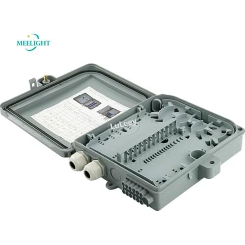 FTTH 12-core optical cable distribution box indoor and outdoor waterproof distribution box wall-mounted terminal box