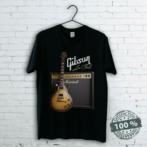 Gibson Les Paul Guitar T-shirt Cotton 100% Confort S-5XL size