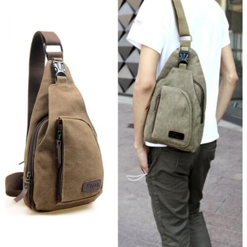 Useful Man Chest Sling Crossbody Bag Casual Travel Canvas Messenger Bag Back Chest Bags Mens Shoulder Bag 5Colors bolsos