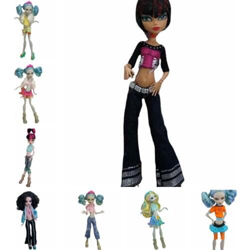 1/6 Fashion Monster High Doll Clothes Top Pants Trousers For Ever After High Outfits Dress Gown 11.5" Dolls Accessories Kids Toy